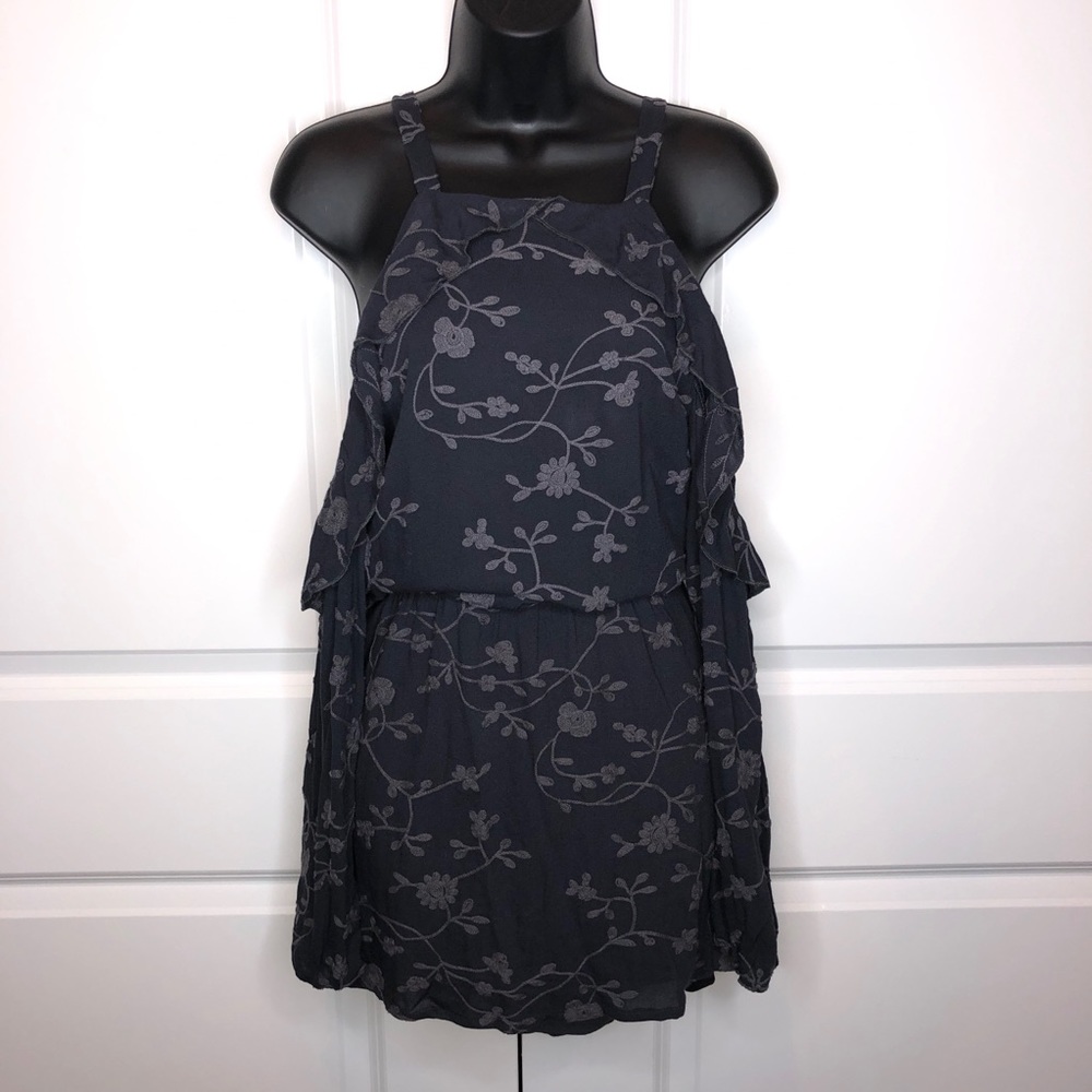 Lucy Love Embroidered Cold Shoulder Dress